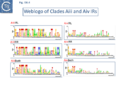 Fig. IS6.4. Clades Aiii and Aiv left (IRL) and right IRR and a combined IRL+IRR inverted terminal repeats for each clade are shown in WebLogo format (Crooks et al., 2004). The last slide shows an alignment of the ends of clade Aiv adjusted by hand